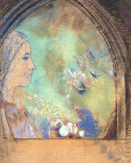 Odilon Redon Profile in an Arch